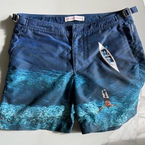 Orlebar Brown bulldog bathing suit size 30. James Bond style